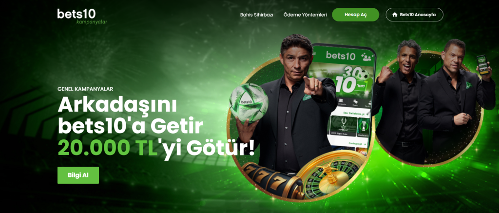 bets10 20.000 TL Bonus